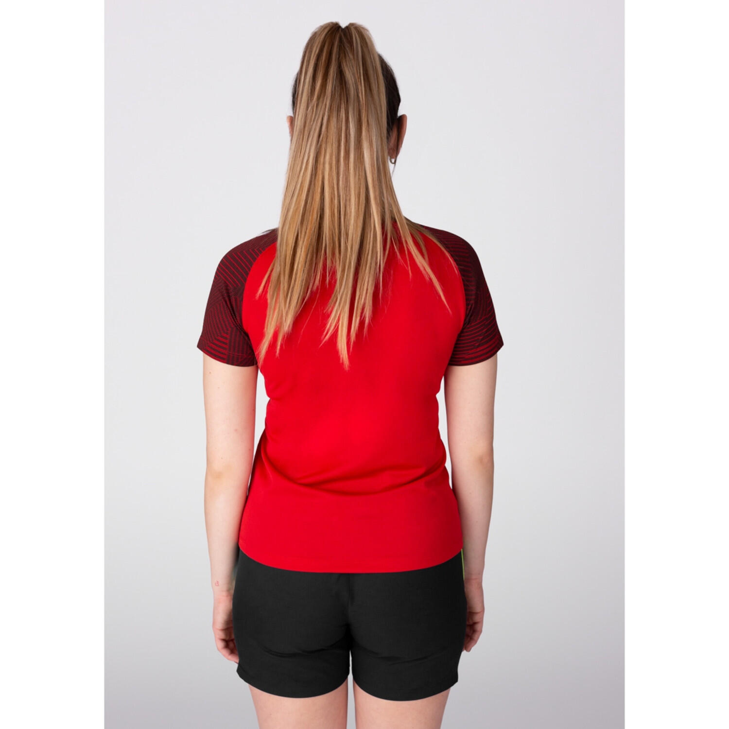 Jako Performance T-shirt dames - Rood / Zwart 6/7