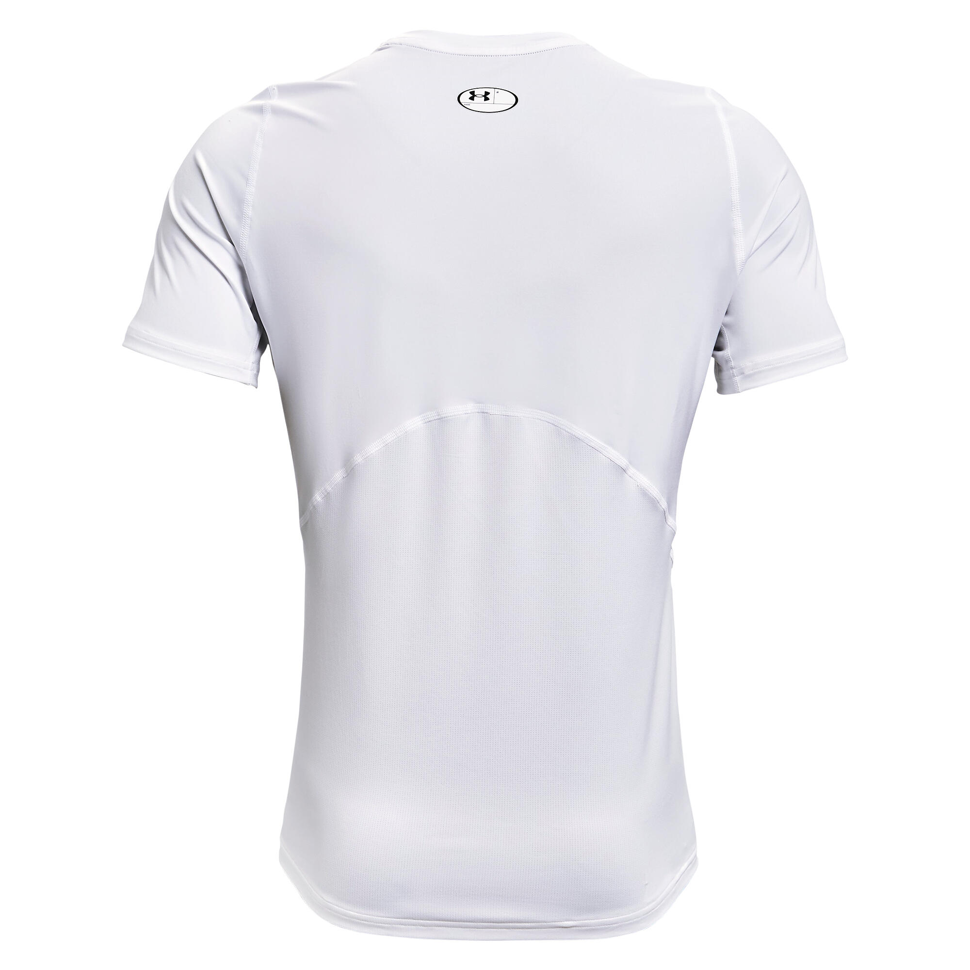 Camiseta de Manga Corta Hombre Under Armour HeatGear Fitted Blanco 2/6