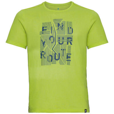 Odlo shirt ronde hals korte mouwen millennium element thermoshirt zuur limoen