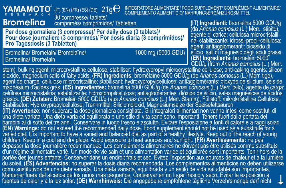 Bromelina - 30 Compresse 3/3