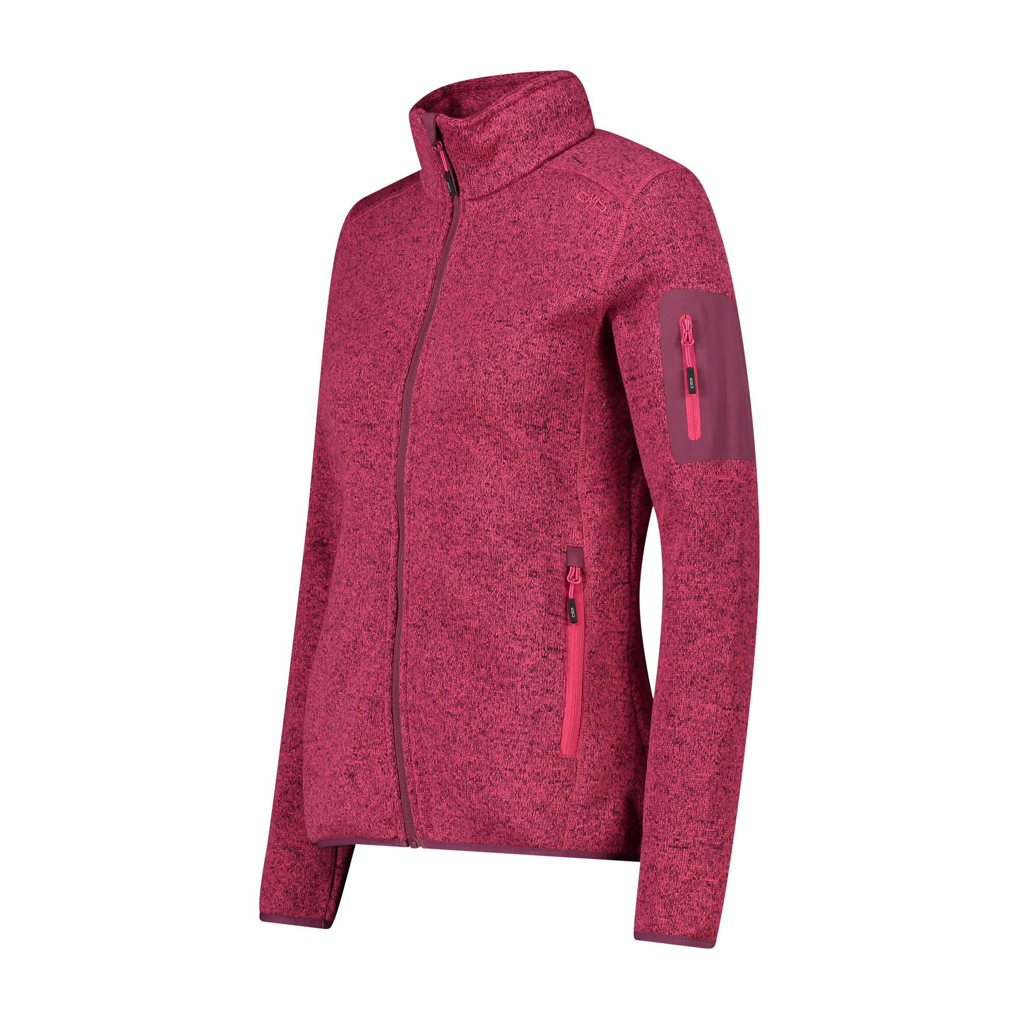 CMP Damen Jacke Knitted Melange Fleece Jacket 3H14746 3/3