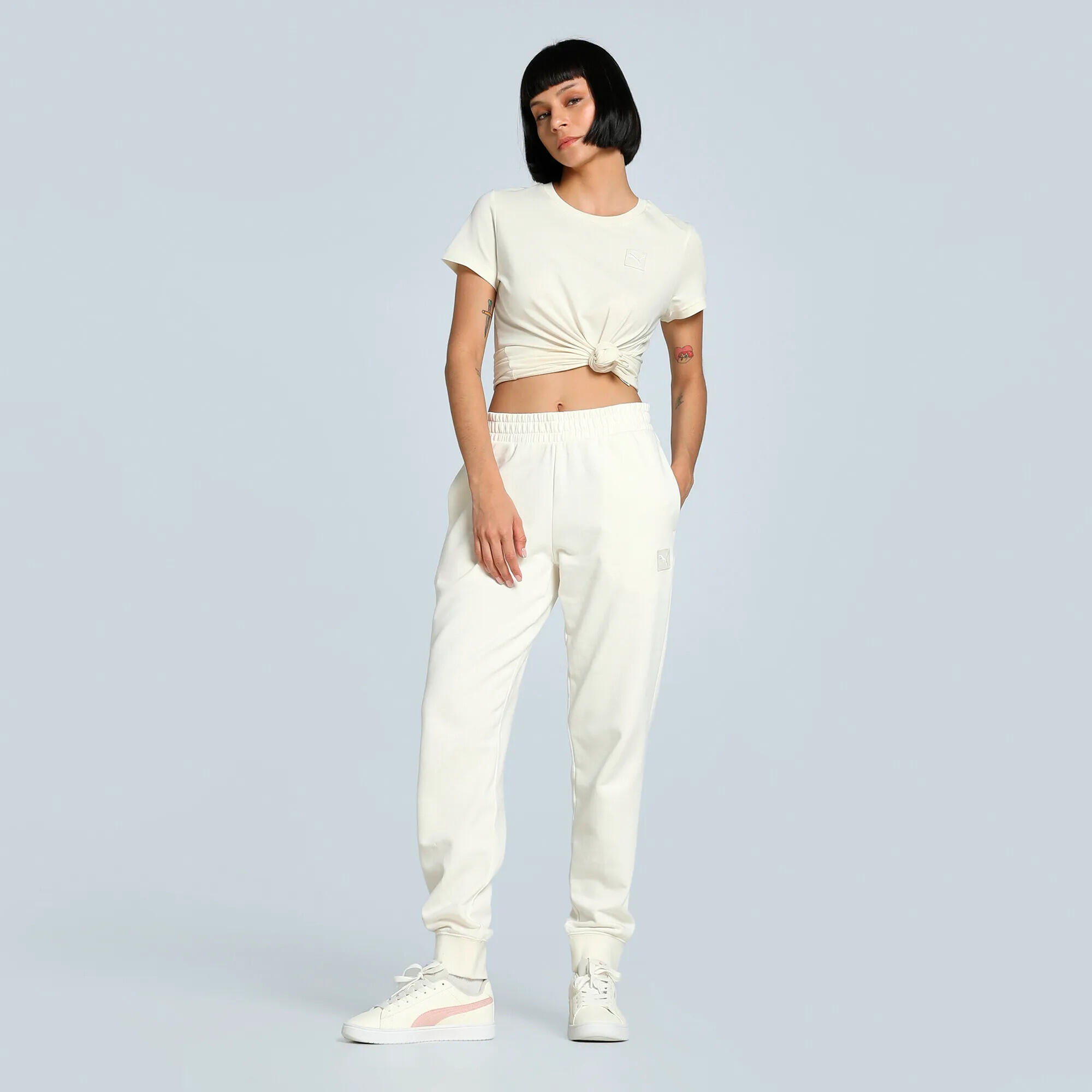 Damskie spodnie dresowe ESS ELEVATED PUMA No Dye Color Mix 7/7