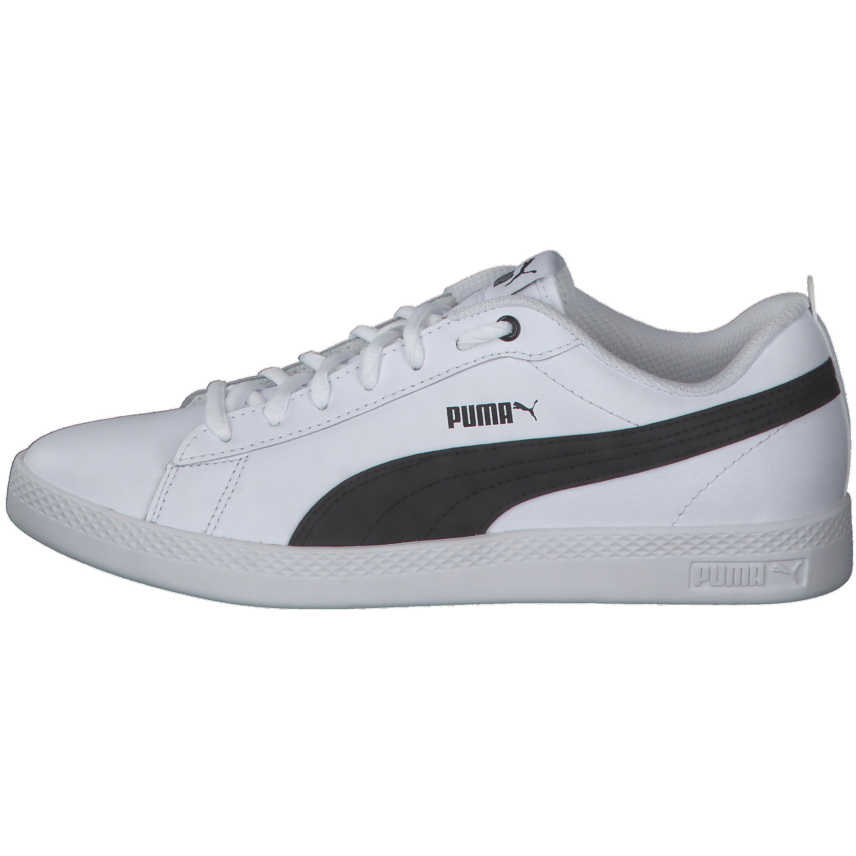 Smash v2 leren sportschoenen voor dames PUMA White Black 9/14