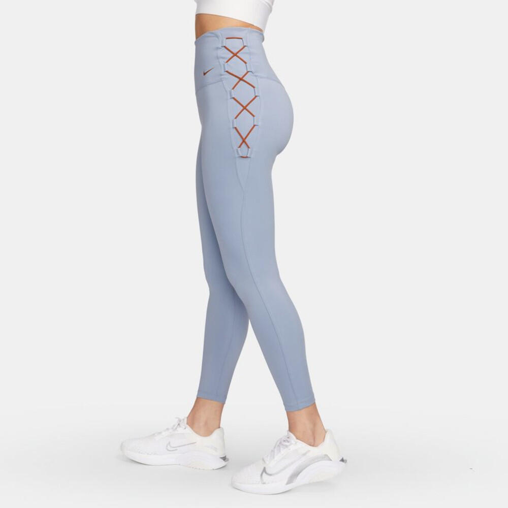 Legging Vrouw Nike One High-Waisted 7/8 Blauw 3/5