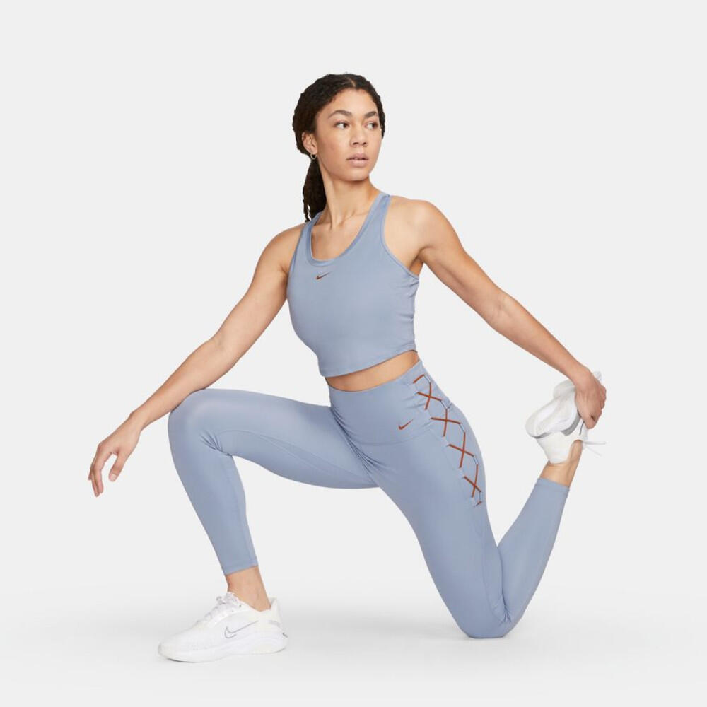 Legging Vrouw Nike One High-Waisted 7/8 Blauw 5/5