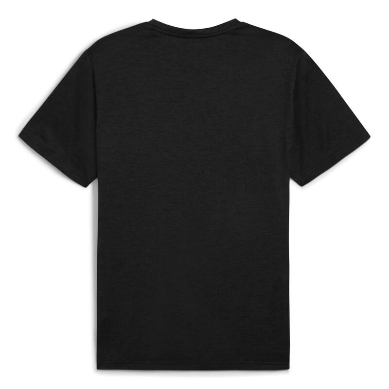 Tricou fitness bărbați drycell, logo pe piept Tad Essentials, galben deschis
