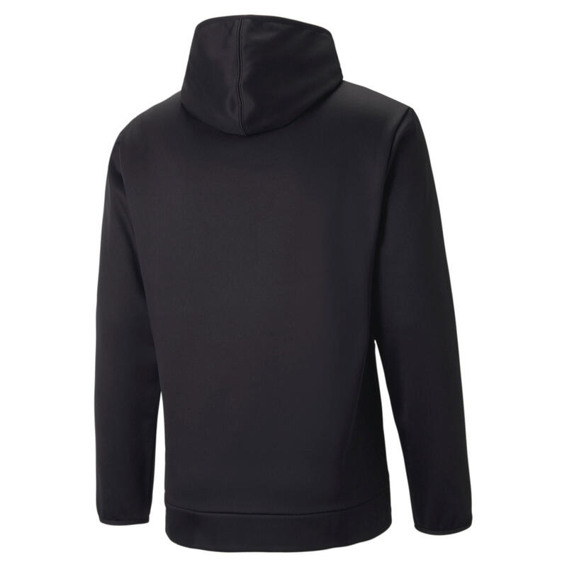 Hanorac fitness bărbați Train All Day Pwr Fleece, negru