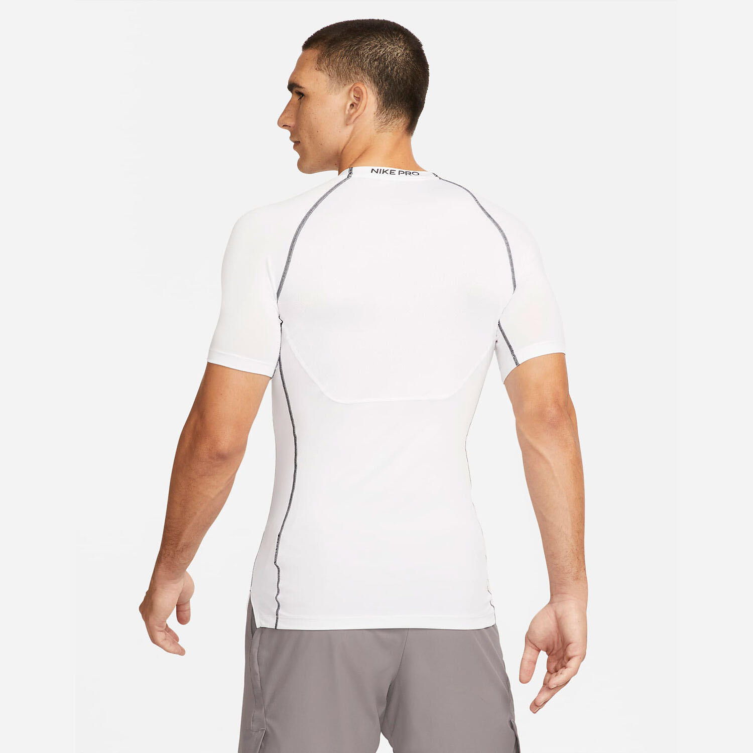 T-Shirt Homem Nike Compression Branco 2/5