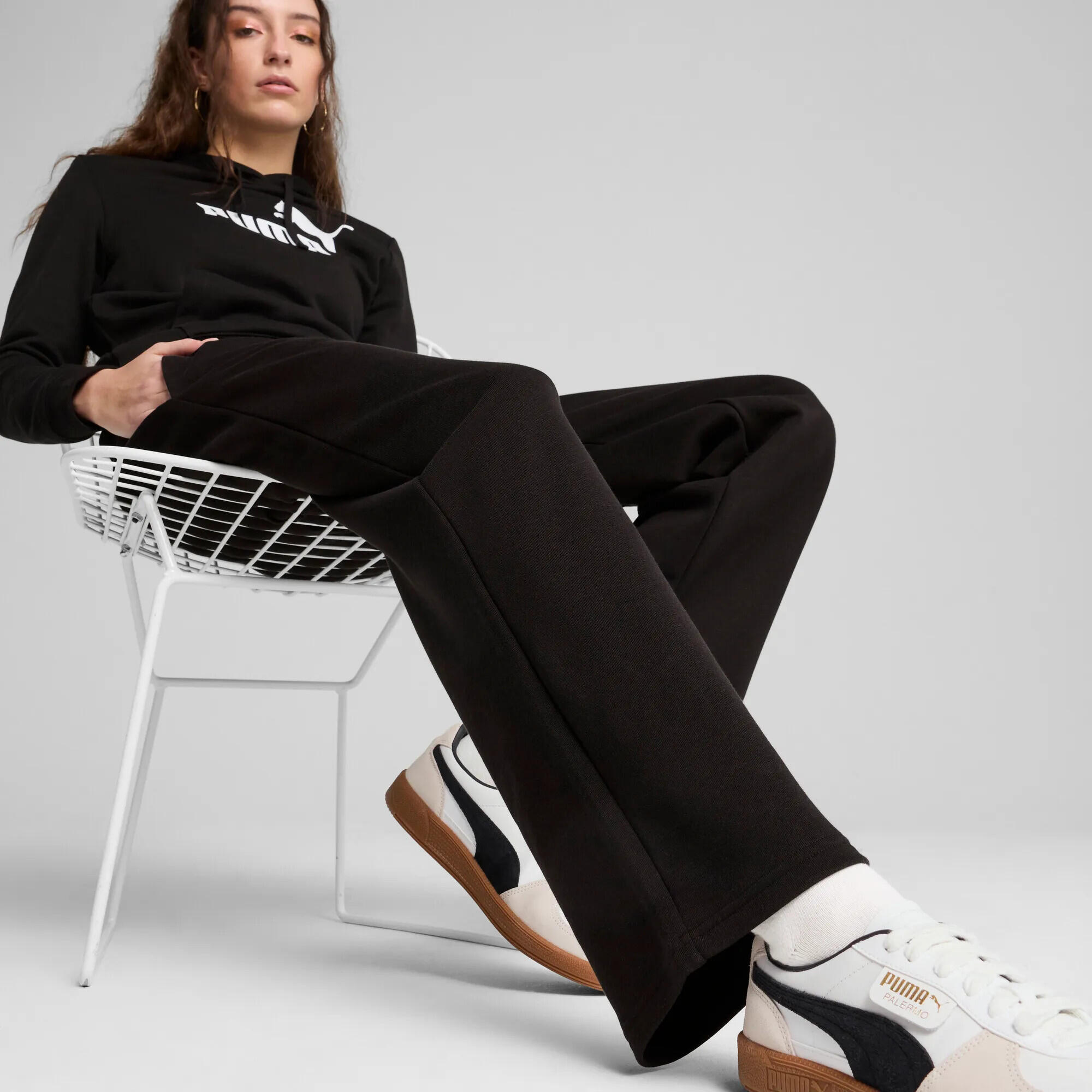 Pantalon confort tissé à petit logo N° 1 ESS Femme PUMA Black 7/7