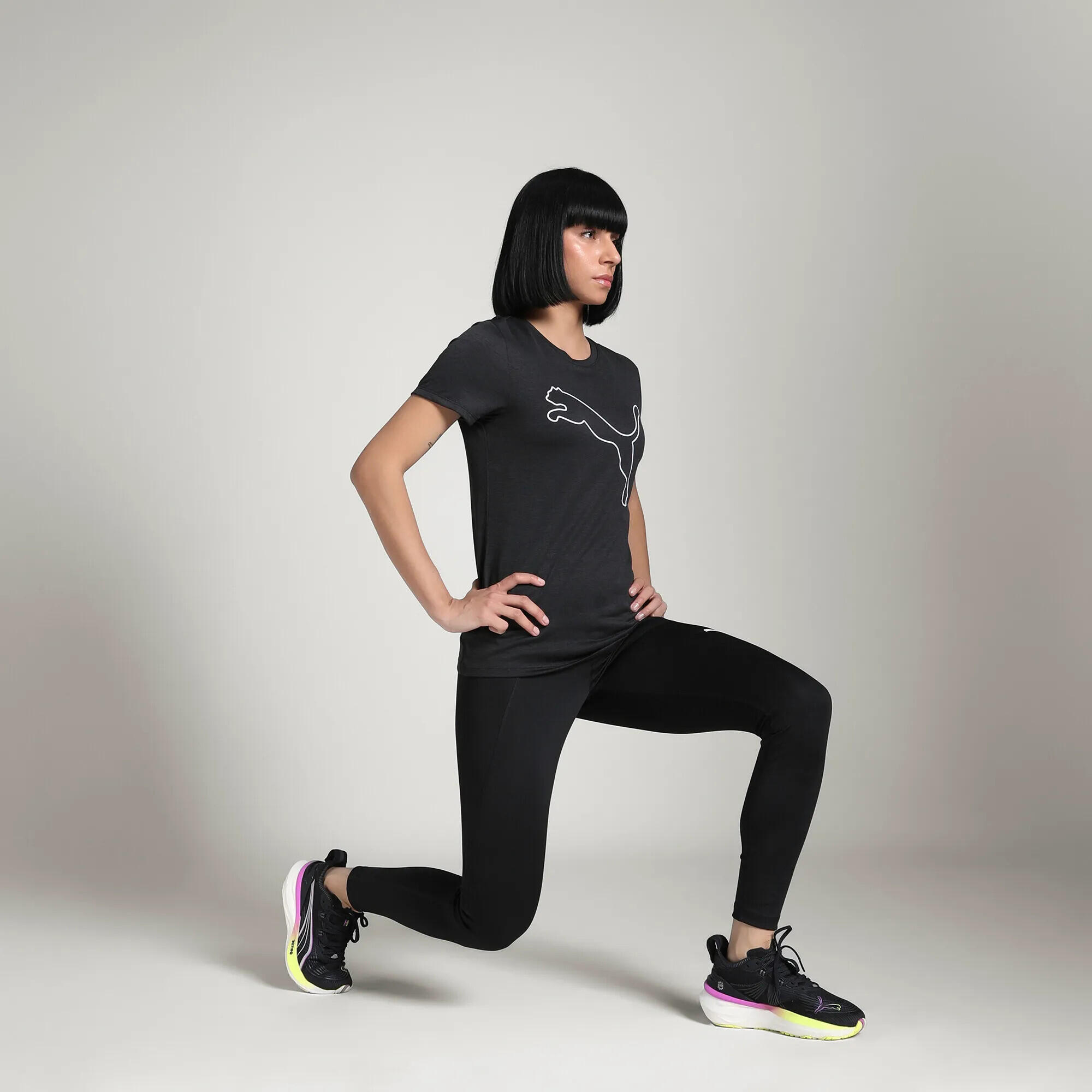 T-shirt à logo chiné TAD ESSENTIELS Femme PUMA 7/7