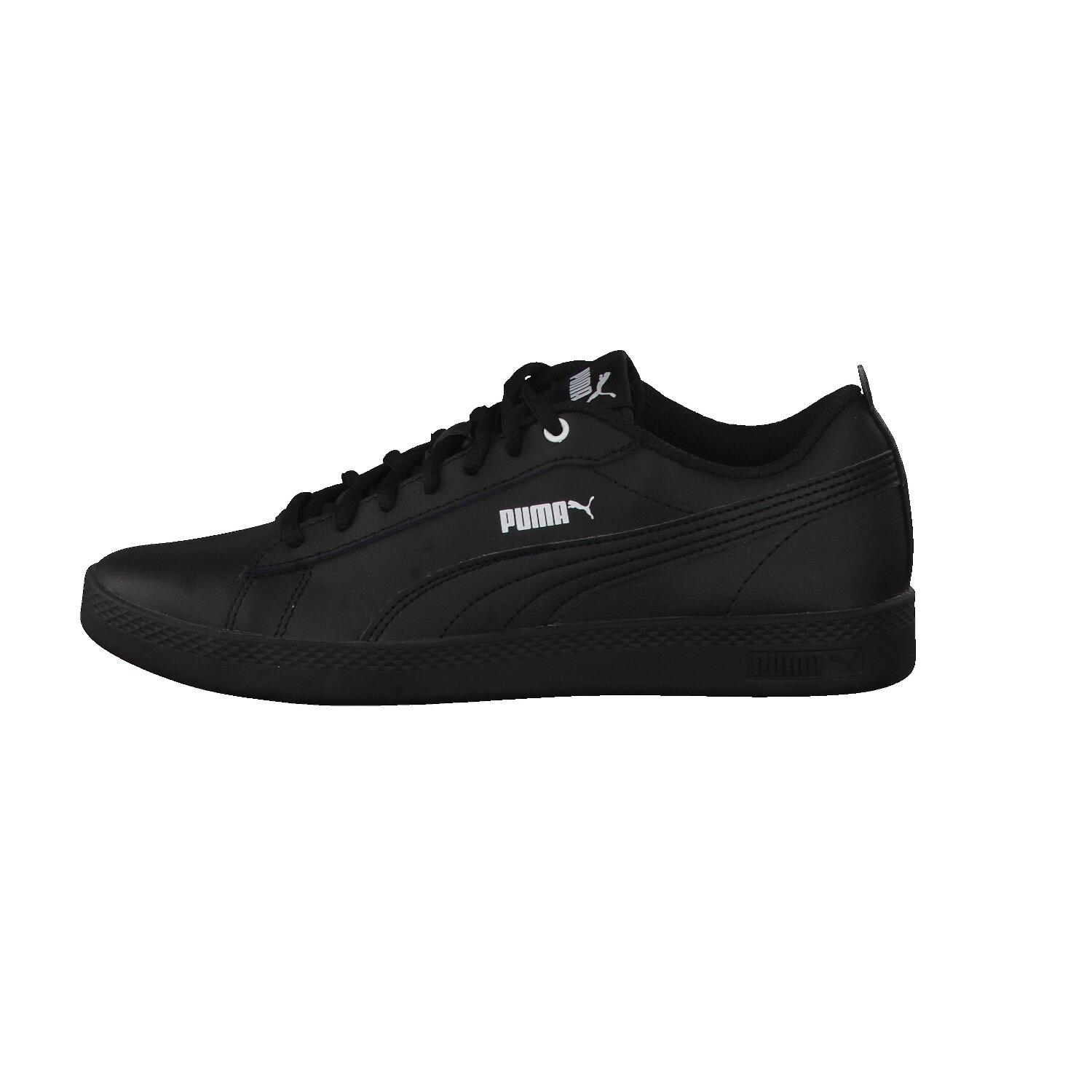 Scarpe da ginnastica da donna in pelle Smash V2 PUMA Black 10/10