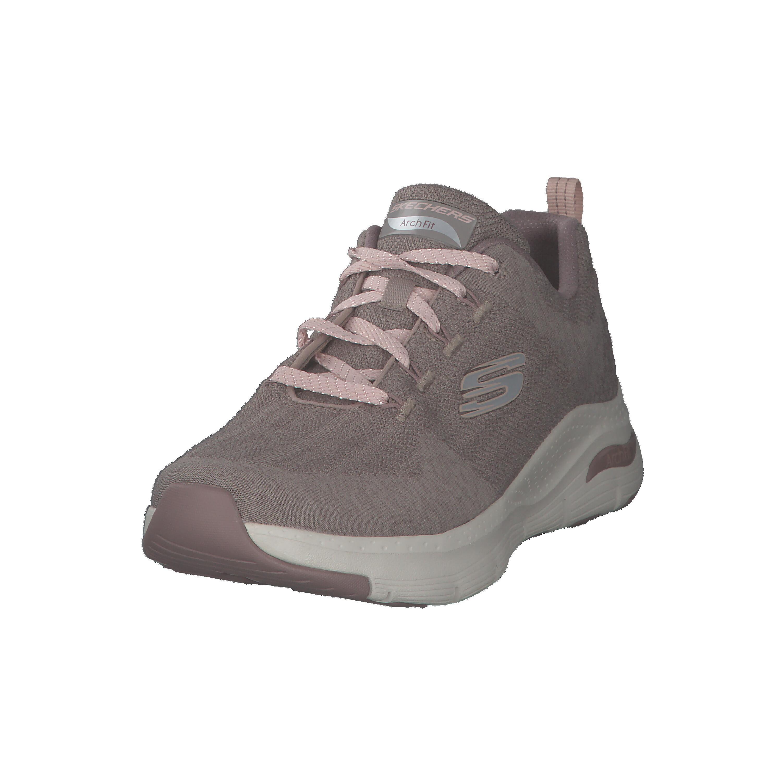 Sapatilhas Mulher Skechers Arch Fit Comfy Wave Bege 4/15