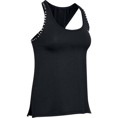 Onderhemd under armour knockout tank. zwart. dames