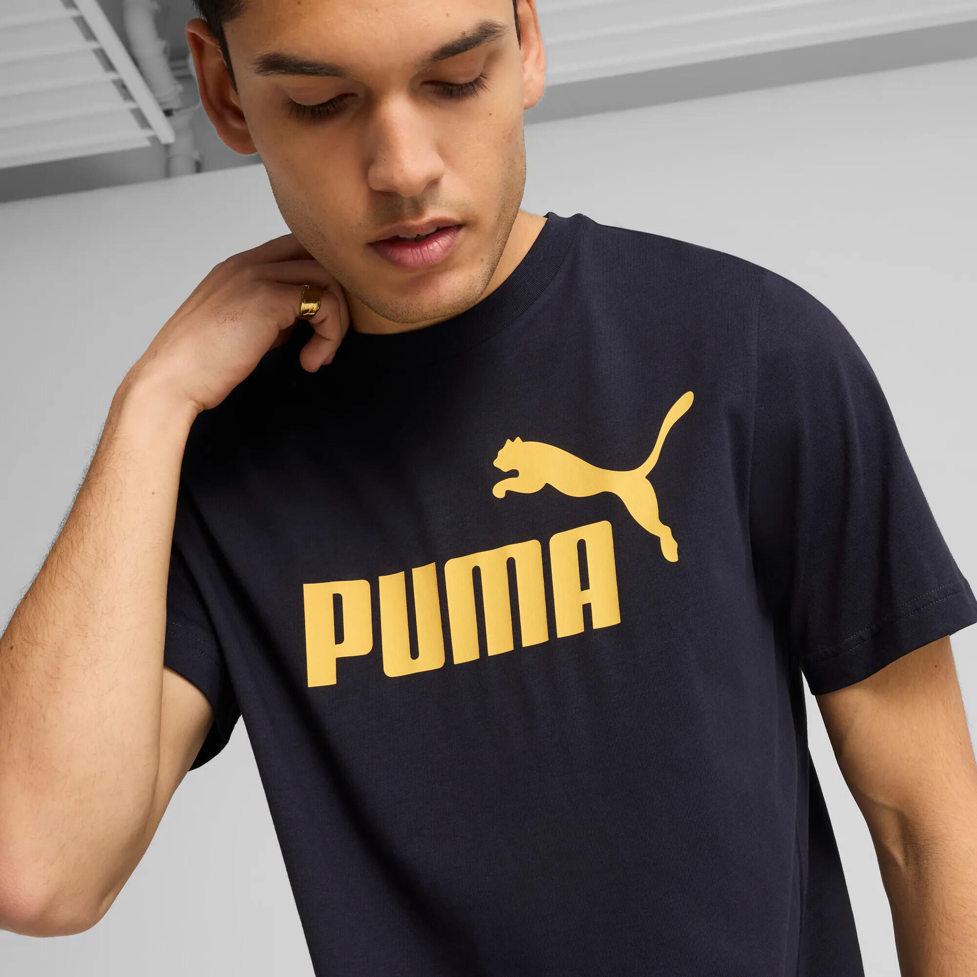 T-Shirt Puma Ess No. 1 Logo Tee S, Schwarz, Herren 7/7