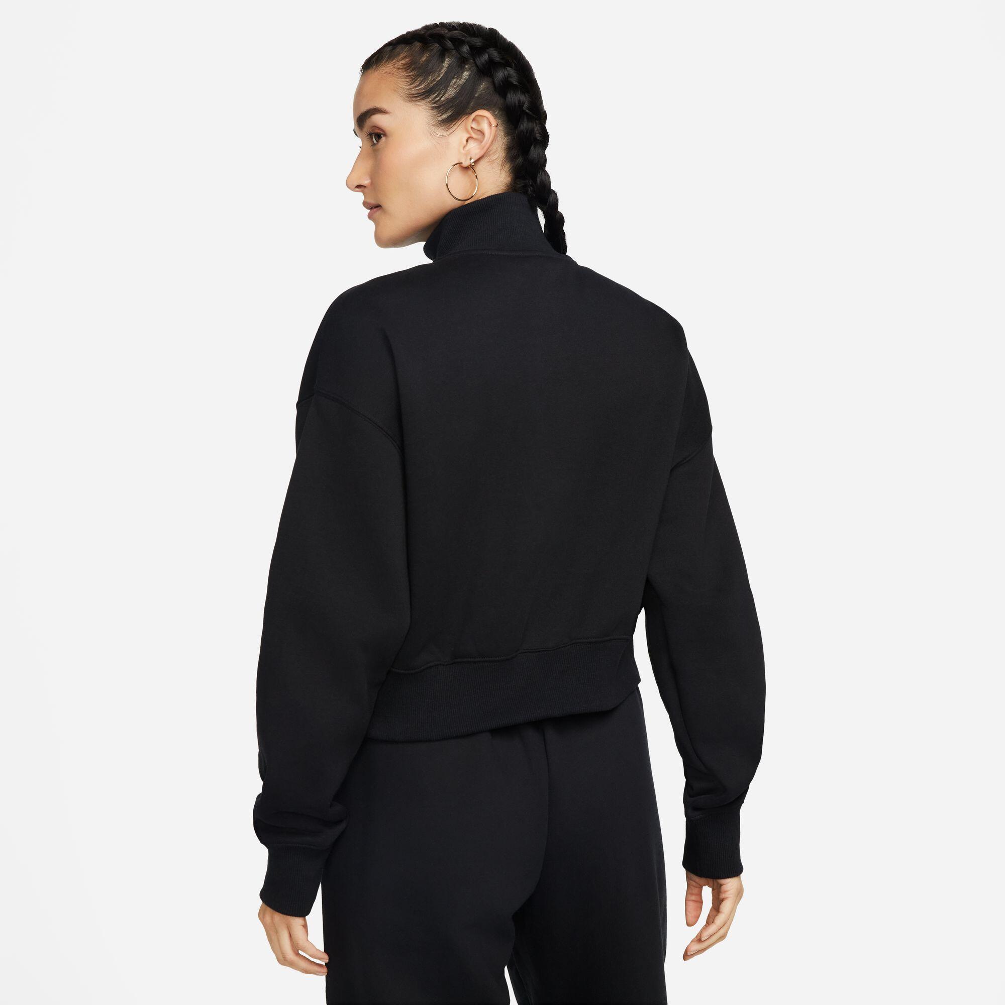 Sweatshirt Femmes Nike Phoenix HalfZip noir 2/2