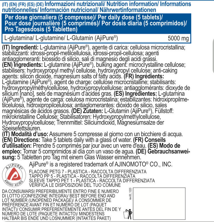 Glutammina - Glutamine Pro Ajipure® - 200 Compresse 3/3