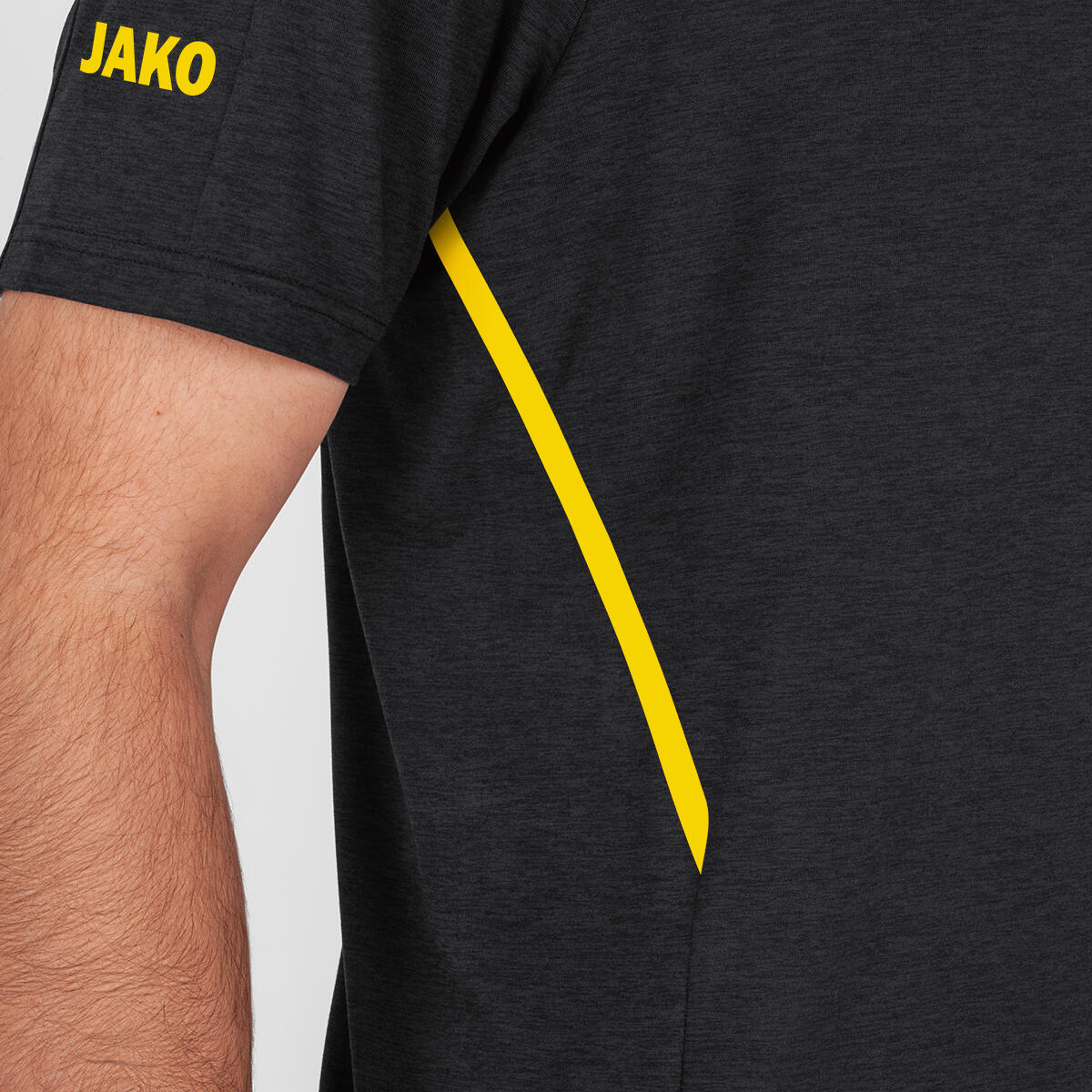 Jako Challenge Polo Heren - Zwart Gemêleerd, Citroen, 3XL 6/7