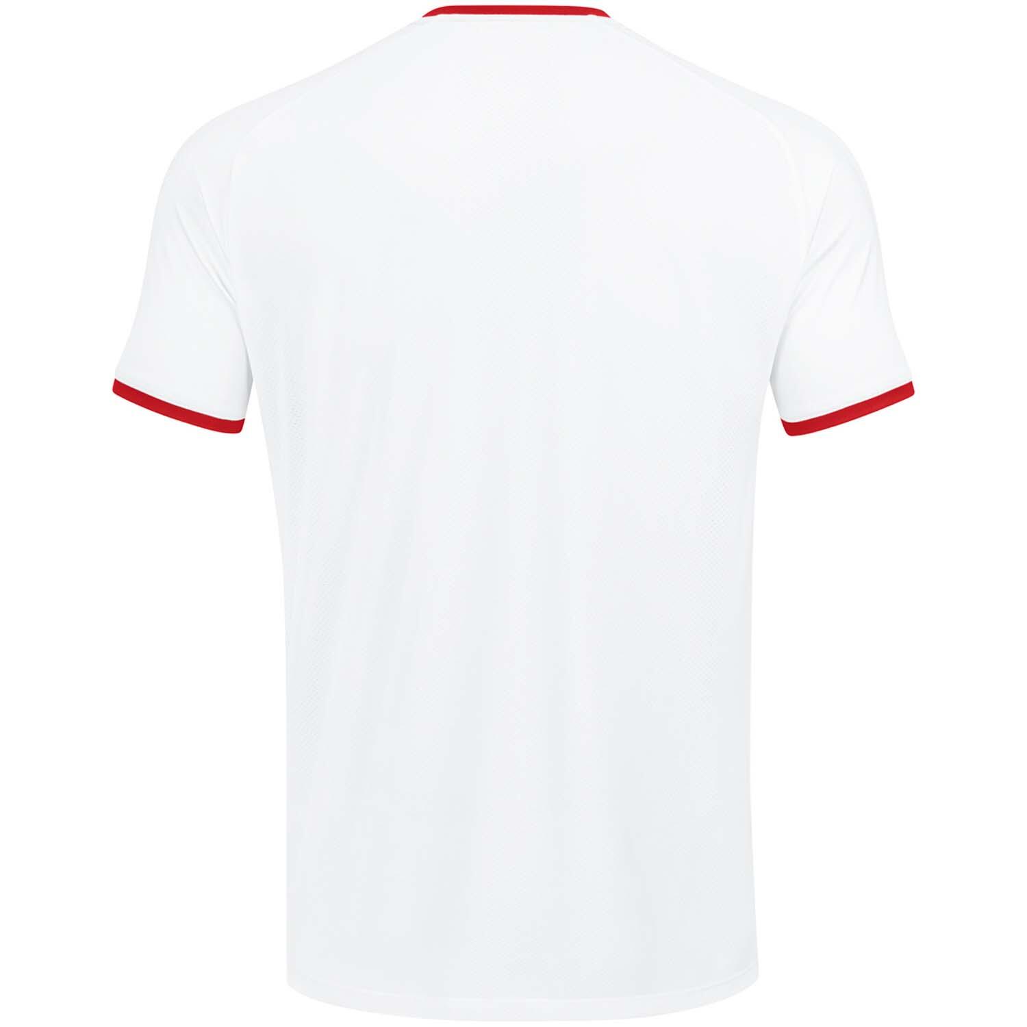 Jako Inter Maillot Manches Courtes Homme - Blanc, Rouge sport 8/8