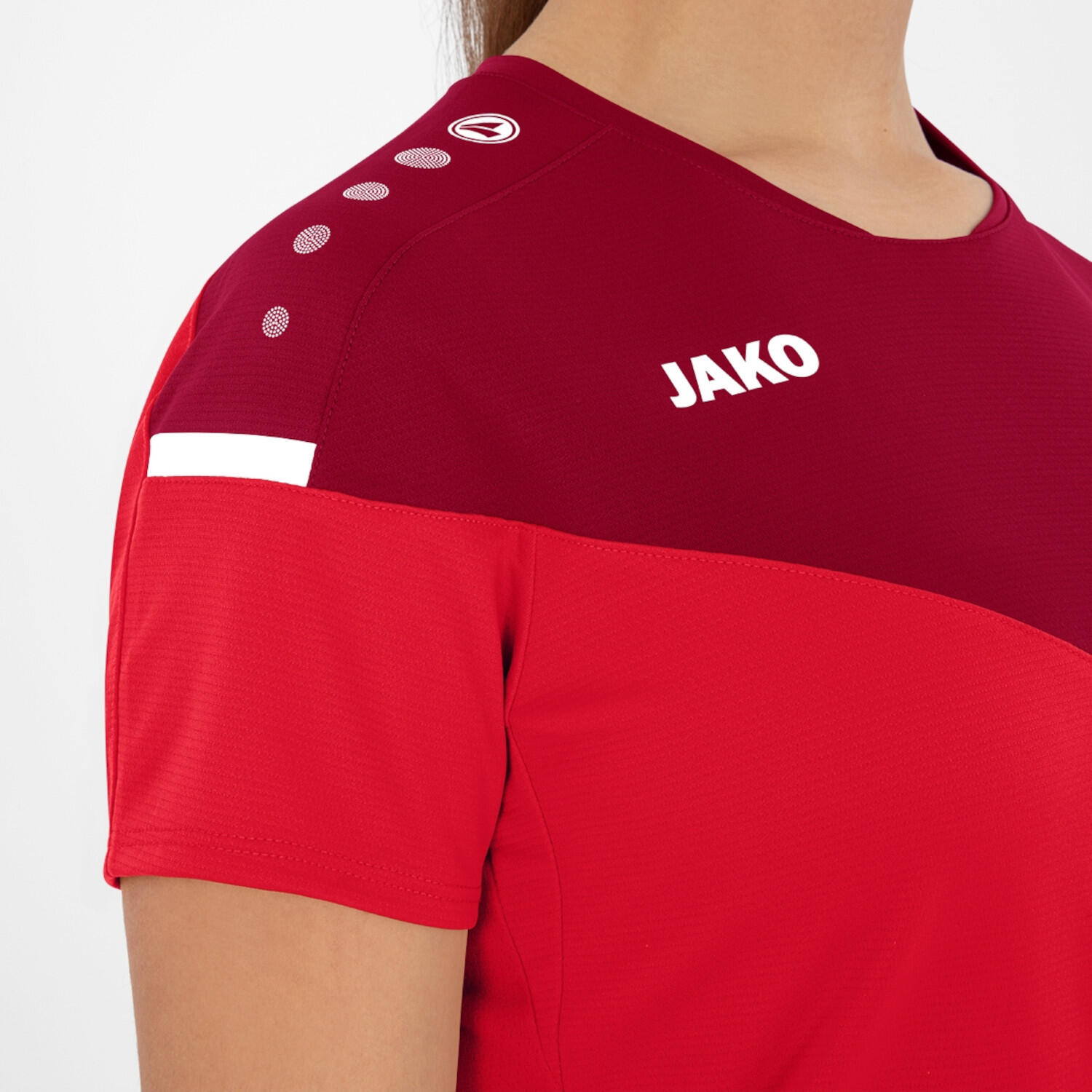 Jako Champ 2.0 T-shirt Dames - Rood / Wijnrood 3/7