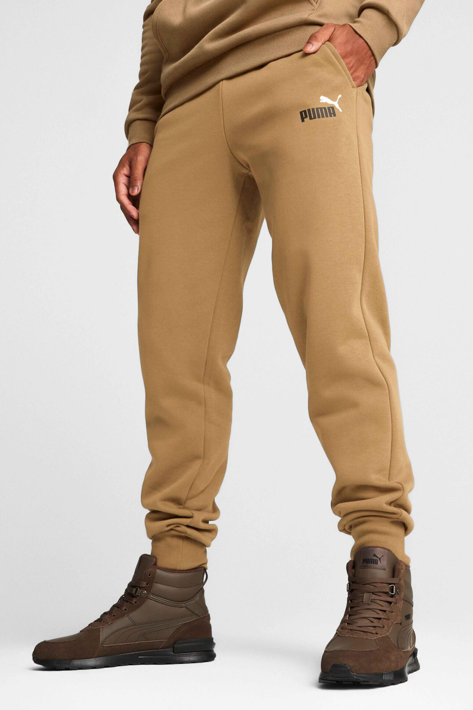 Puma Pantalón Para Hombre Essentials+ 2 Col Logo Marrón 4/5