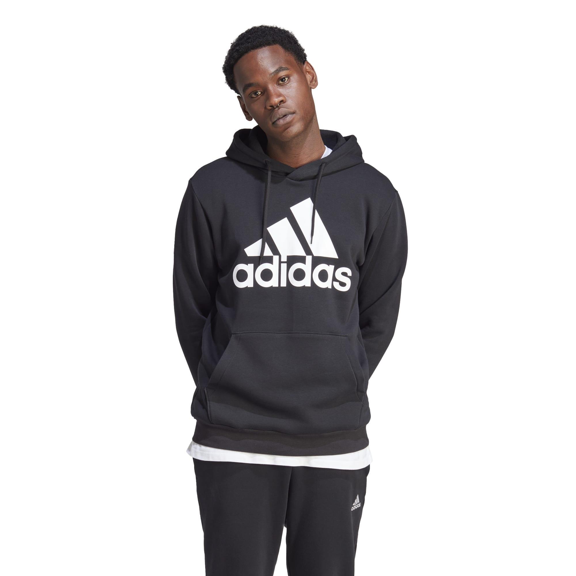 adidas Herren Kapuzenpullover Big Logo Fleece Hoodie 2/5