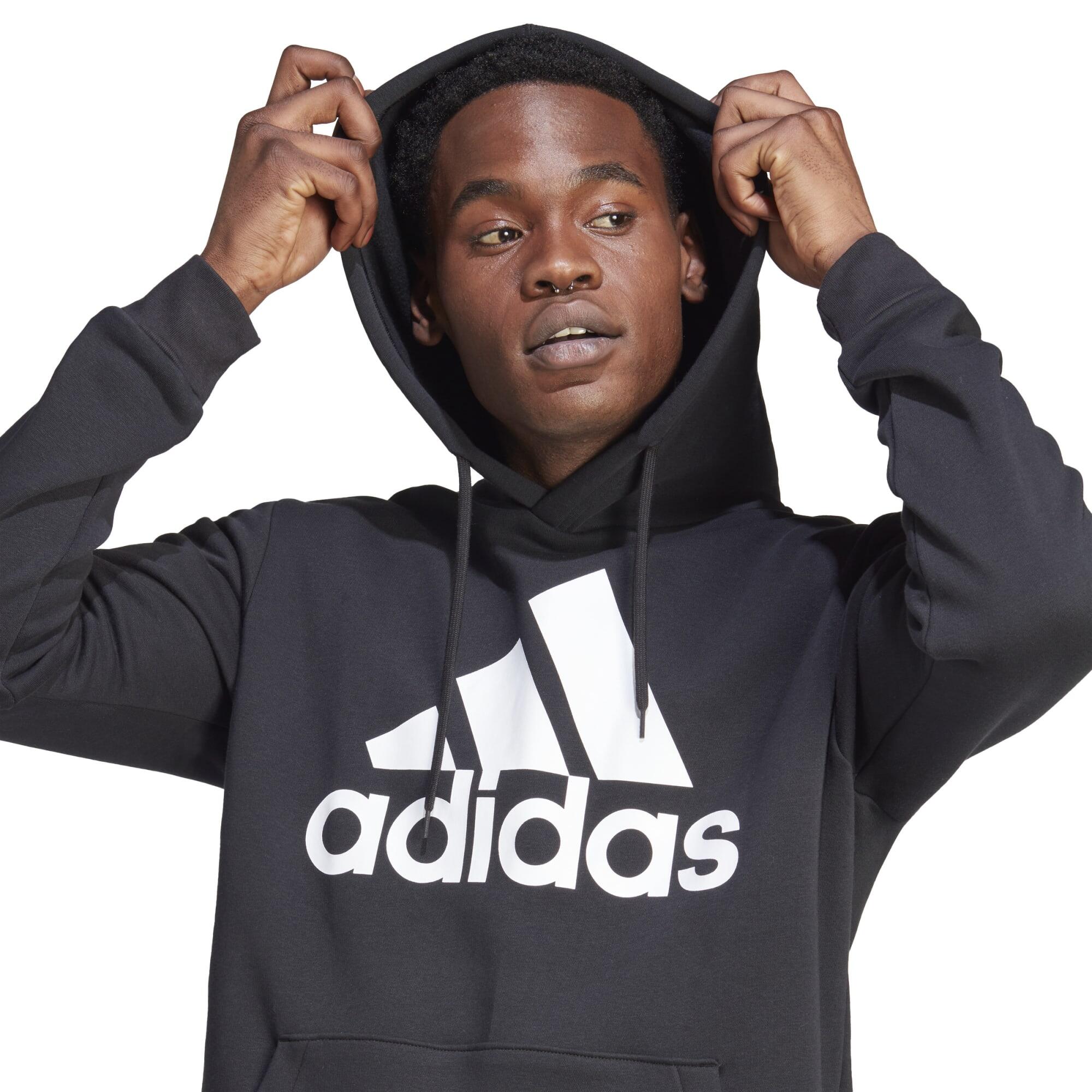 adidas Herren Kapuzenpullover Big Logo Fleece Hoodie 5/5