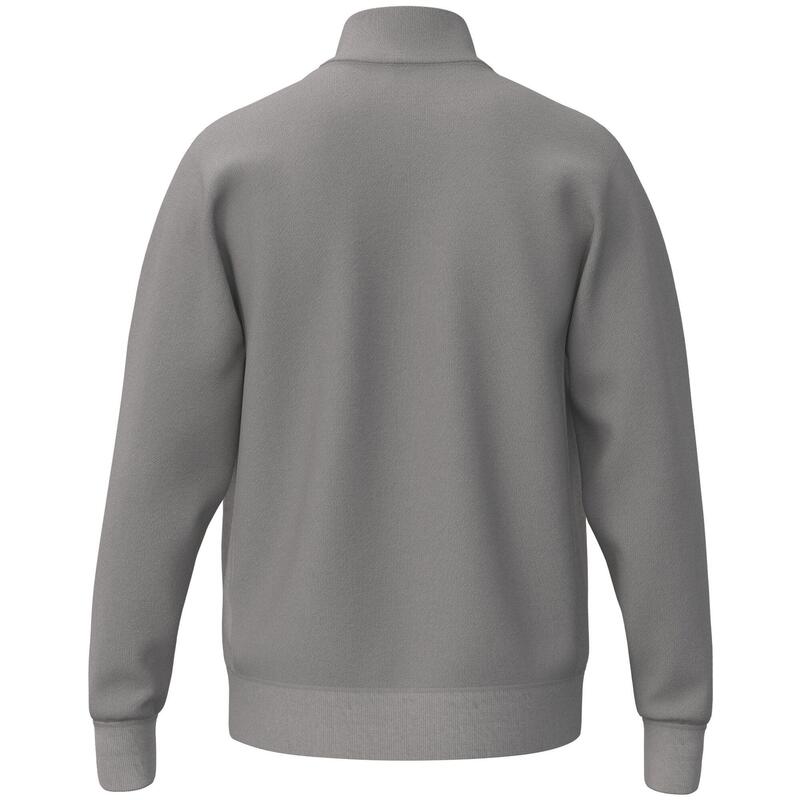 Hanorac minimalist 565 bej, mix bumbac, guler cu fermoar