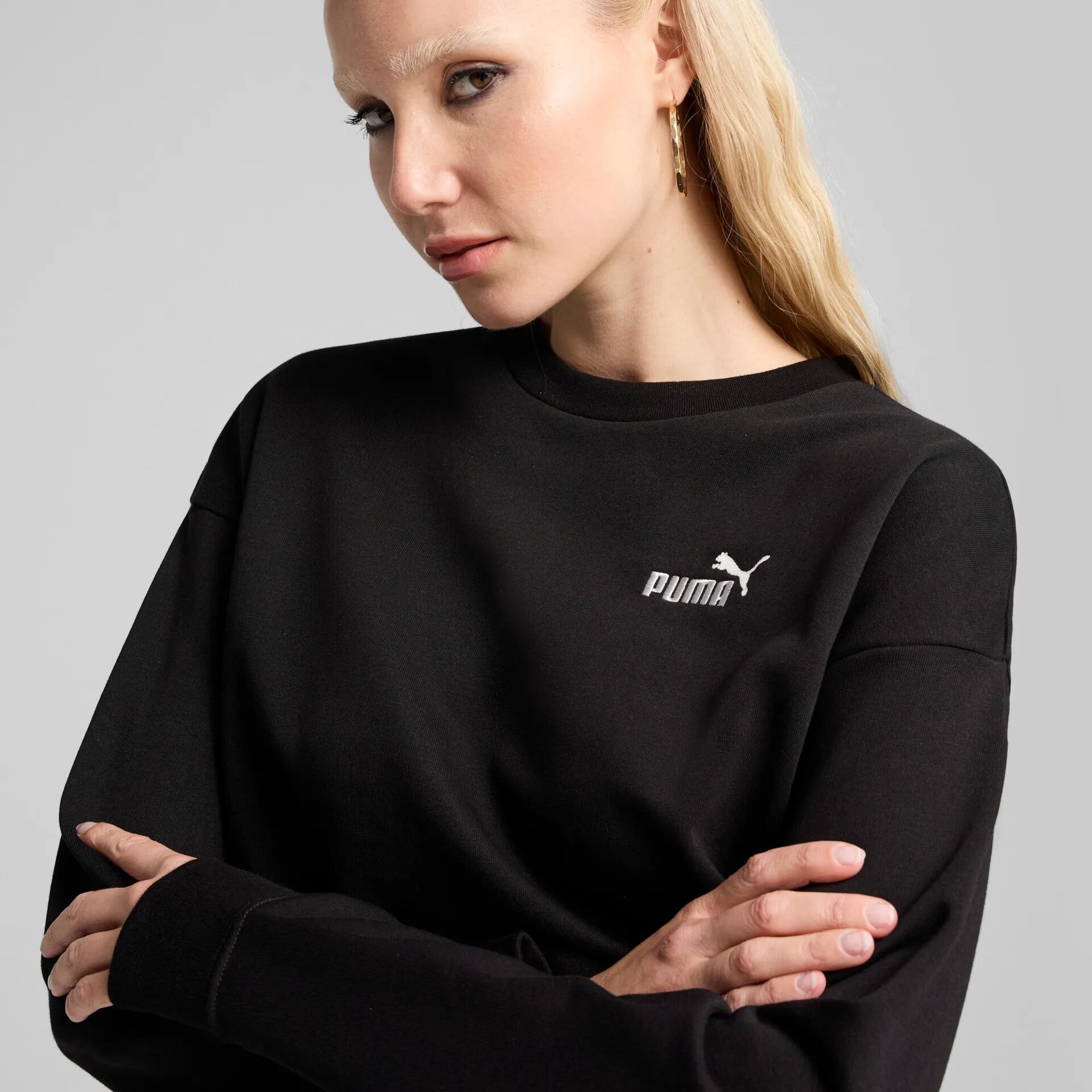 Suéter holgado de cuello redondo ESS con logotipo N.º 1 Mujer PUMA 7/7