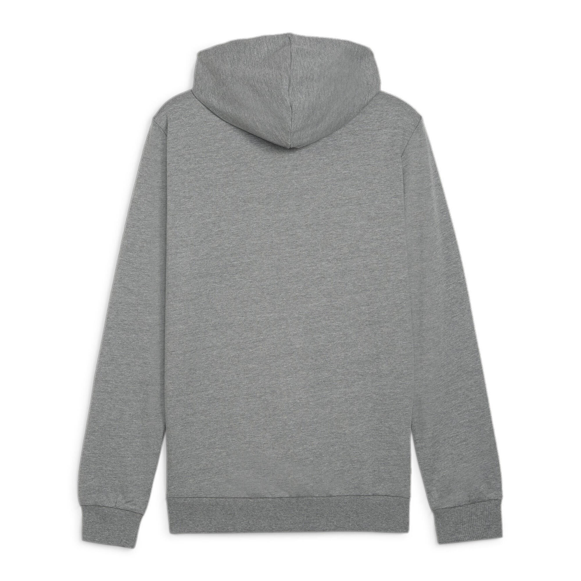 Felpa Con Cappuccio Uomo Puma Grigio Argento 2/7
