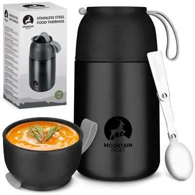 Thermos pranzo acciaio inox 720ml con cucchiaio MOUNTAIN GOAT