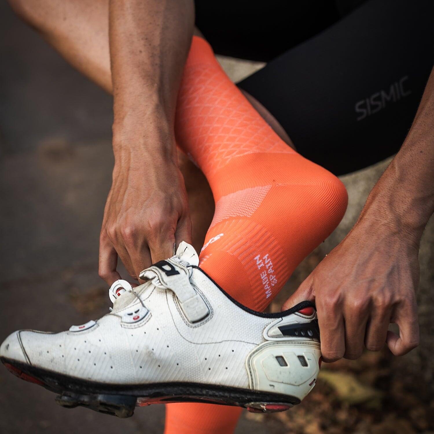 PRO ELITE ORANGE - CALCETÍN CICLISMO PRO 4/6