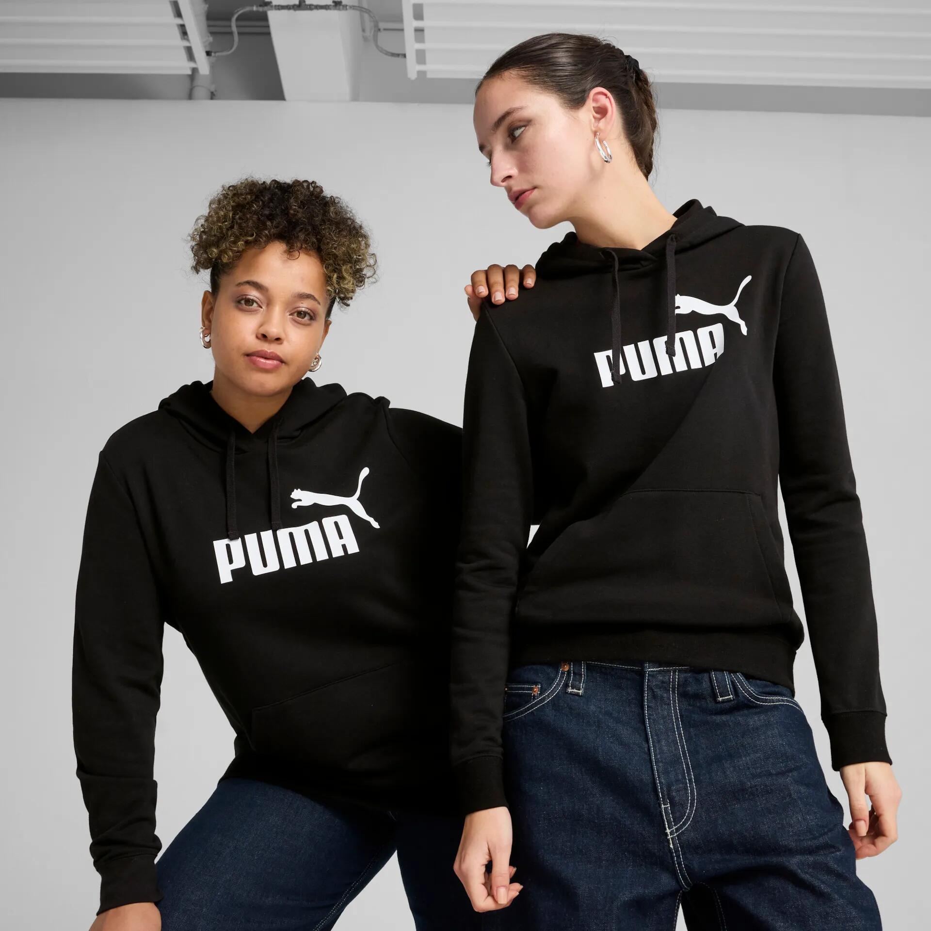 PUMA Ess No. 1 Logo Hoodie FL, Felpe con Cappuccio Donna, PUMA Black,XL 3/7