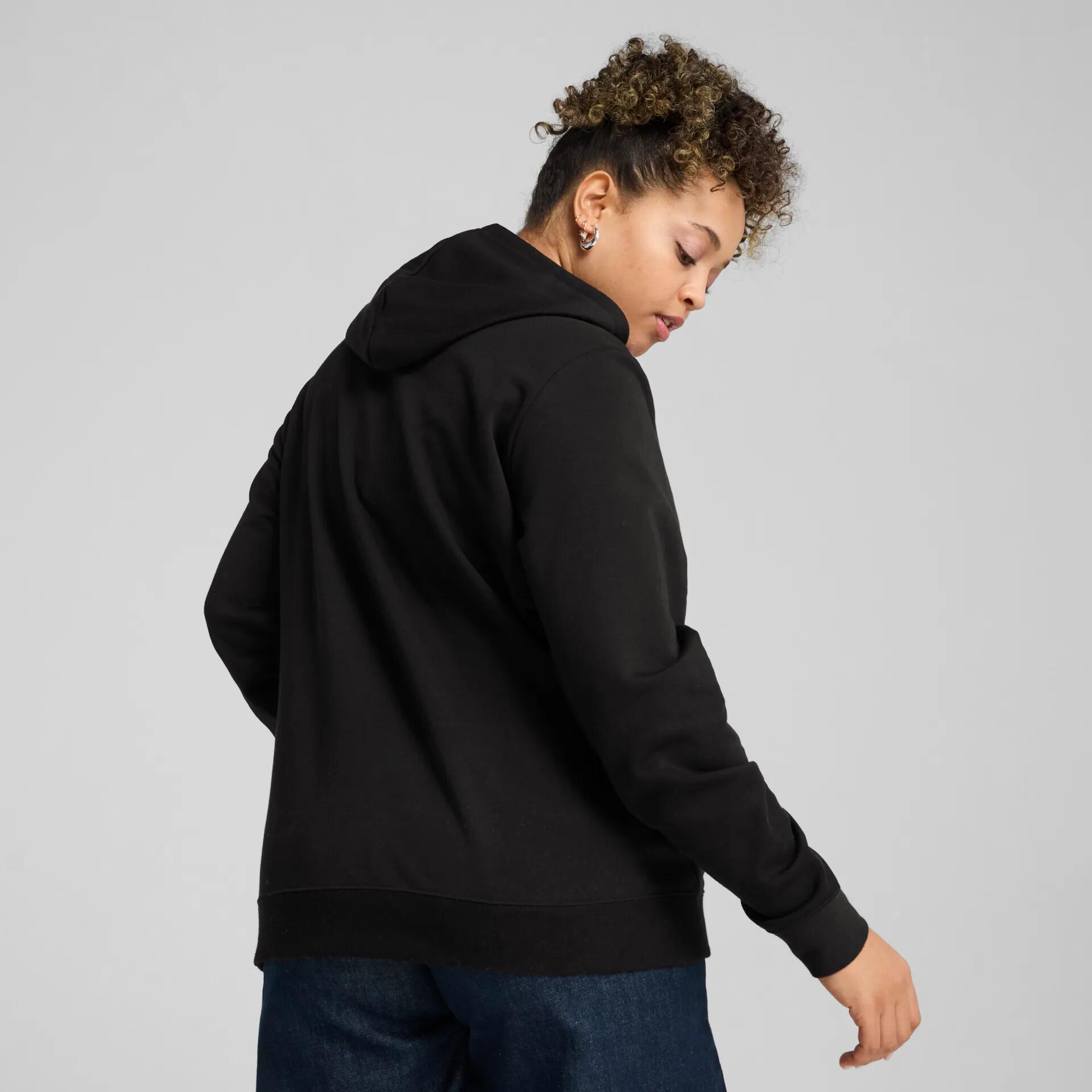 PUMA Ess No. 1 Logo Hoodie FL, Felpe con Cappuccio Donna, PUMA Black,XL 6/7