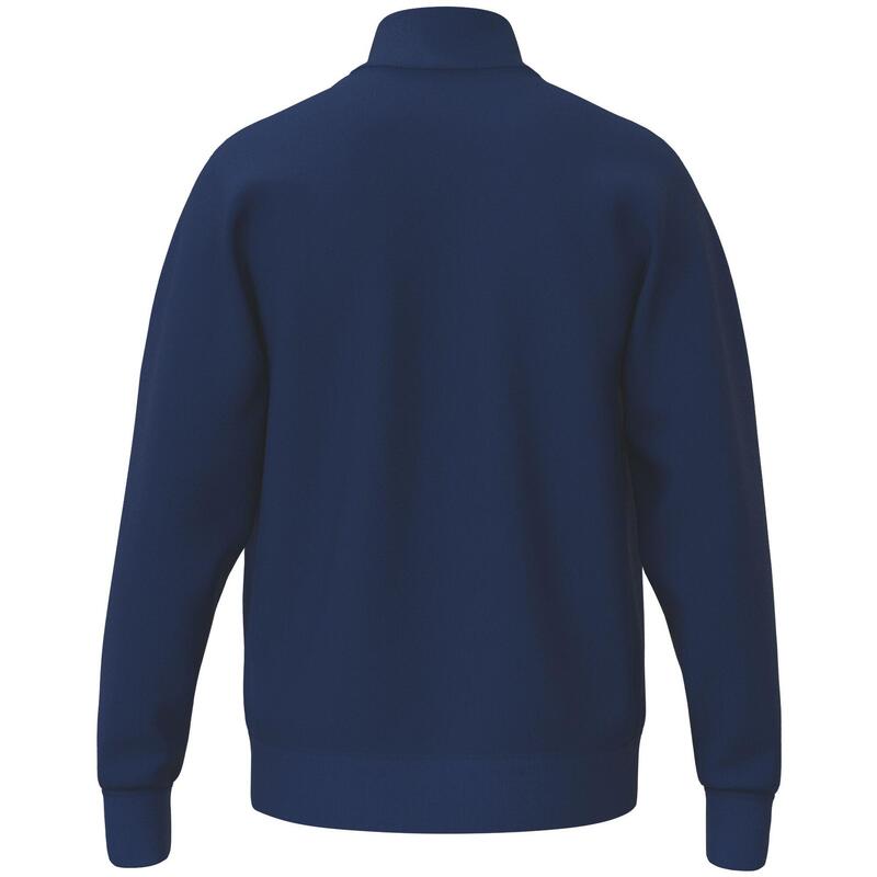 Hanorac minimalist bumbac 565 - albastru, guler rotund