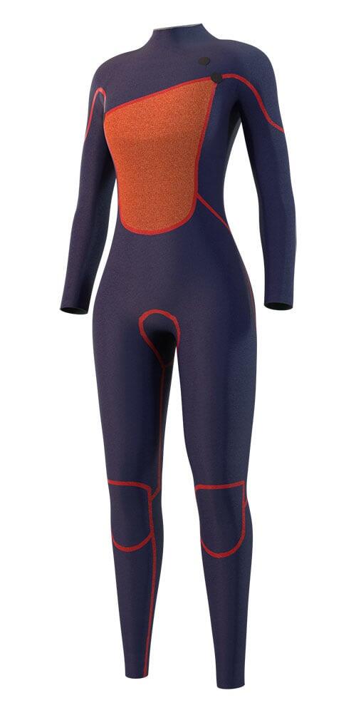 MYSTIC The One Wetsuit 3/2mm Zipfree Zwart 3/4