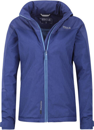 Veste softshell pour femme LIANE indigo doux mélangé bleu