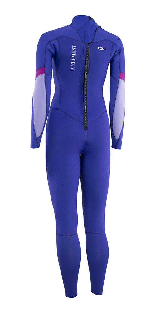 ION Wetsuit Element 5/4 Backzip Dames Concord Blauw 2/2