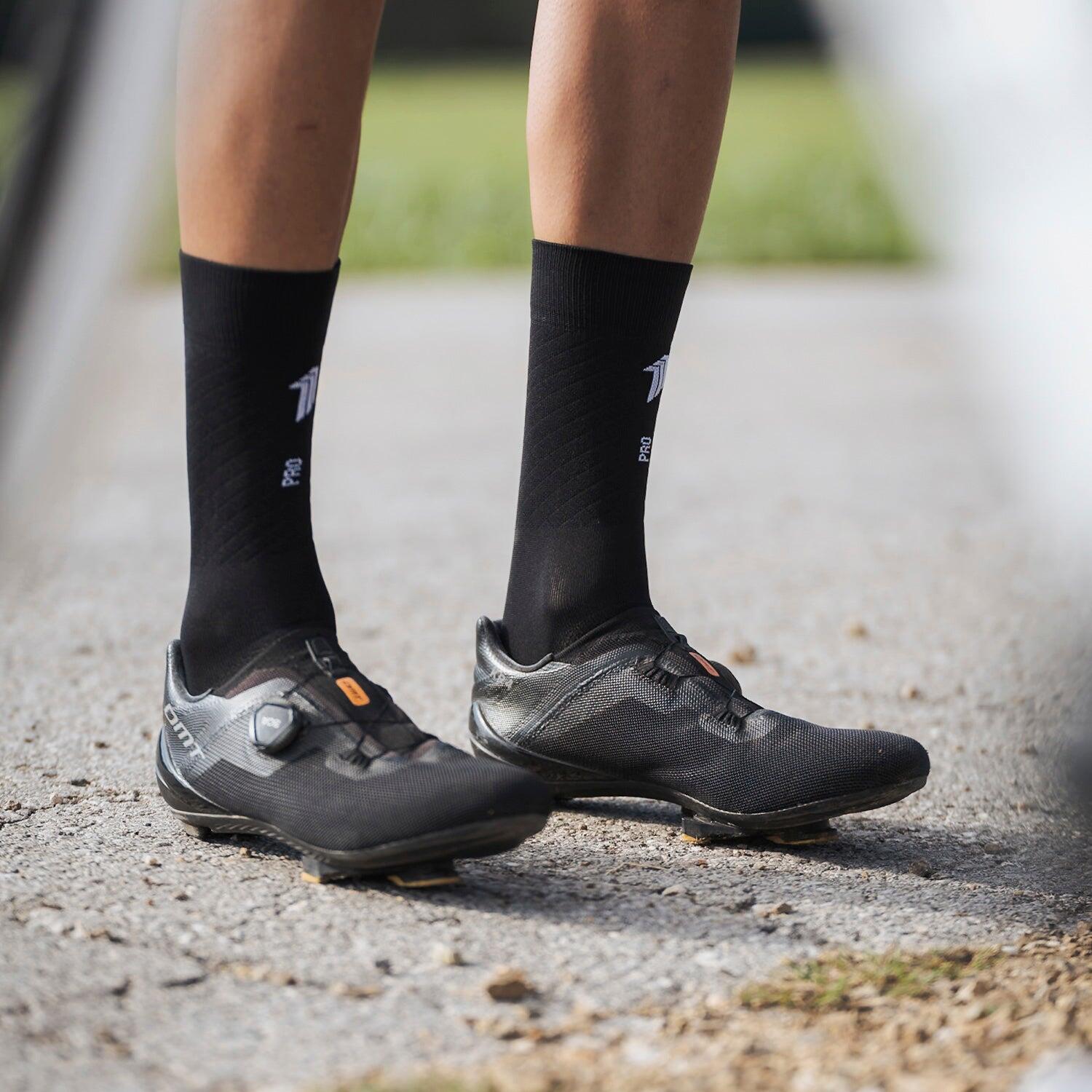 PRO ELITE BLACK - CALZINO DA CICLISMO PRO 3/4