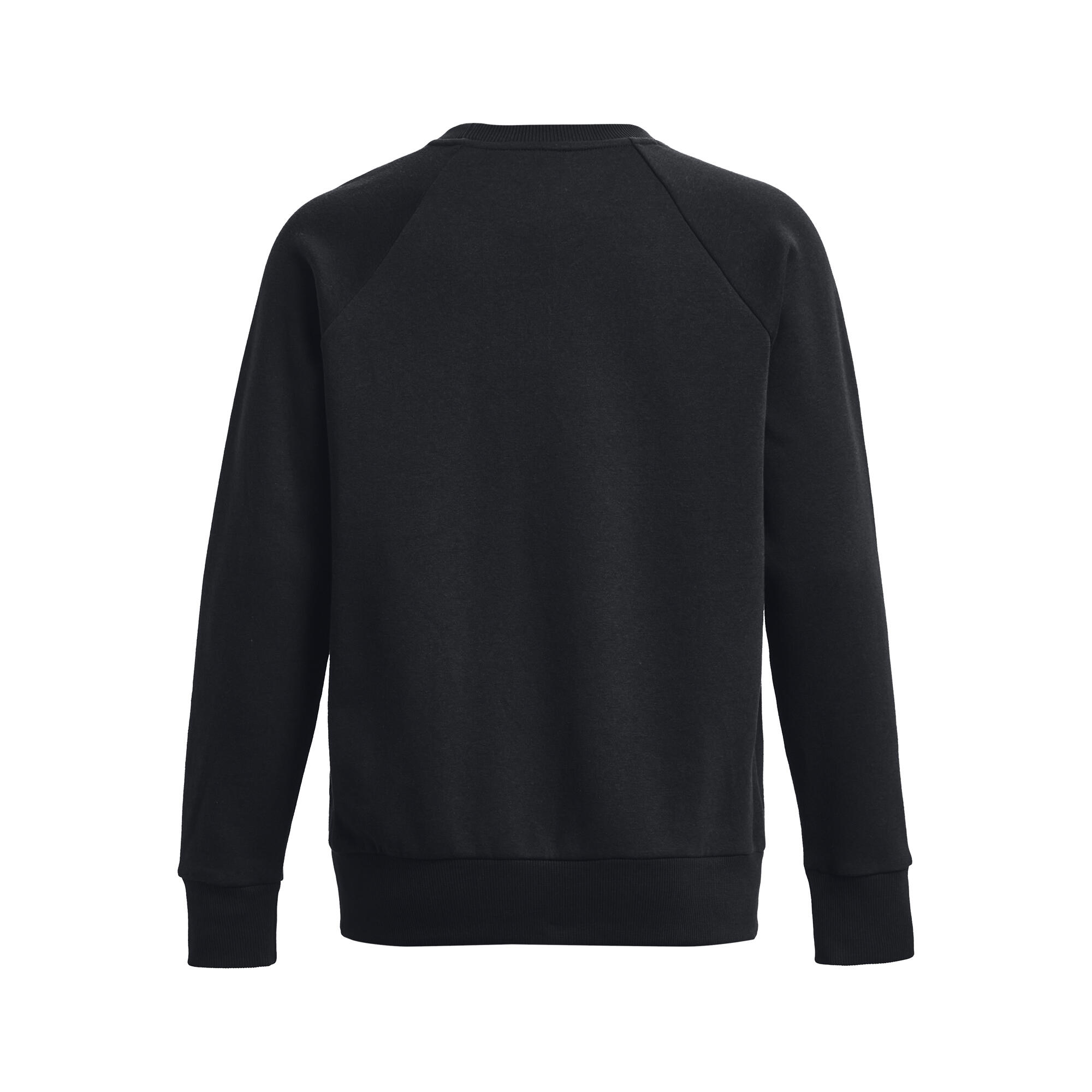 Under Armour Women's Rival Fleece Black Sweatshirt 2/6