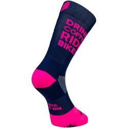 DRINK COFFEE PINK - CHAUSSETTES DE CYCLISME
