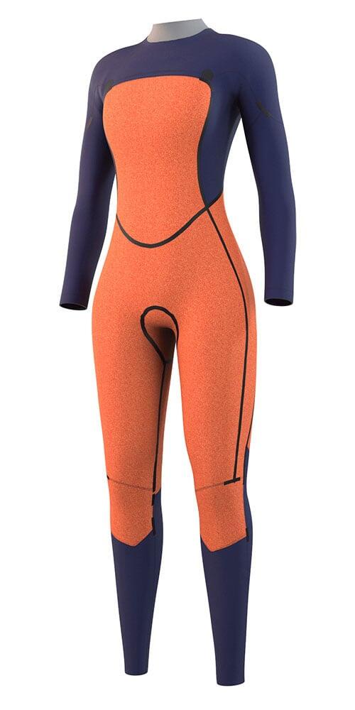 MYSTIC Wetsuit Dazzled 4/3 Backzip Zwart 3/4
