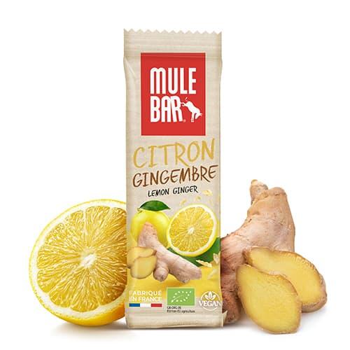 Barre énergétique aux céréales - Bio - vegan - 40g - Citron - Gingembre