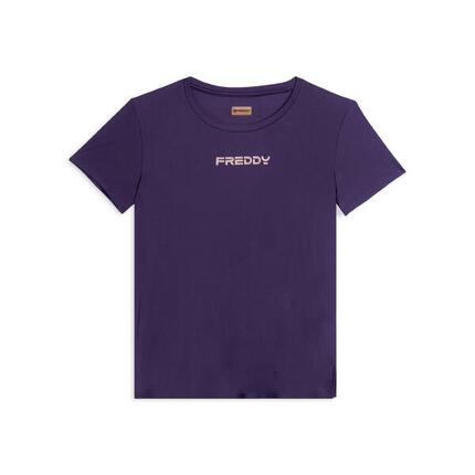 T-shirt technique avec fentes latérales et coupe classique