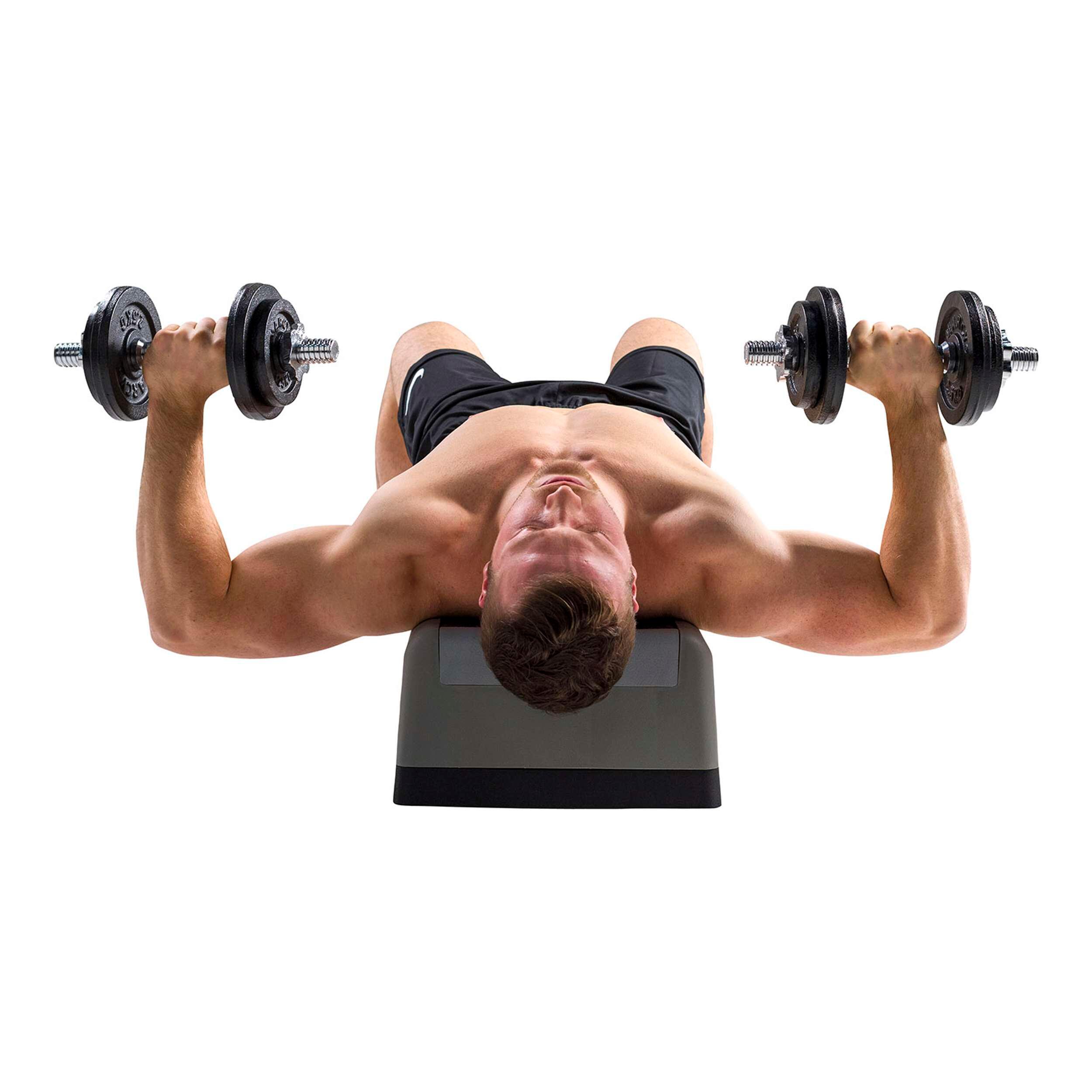 Haltères en fonte pour un total de 20 kg - 2 barres d'haltères 2/8
