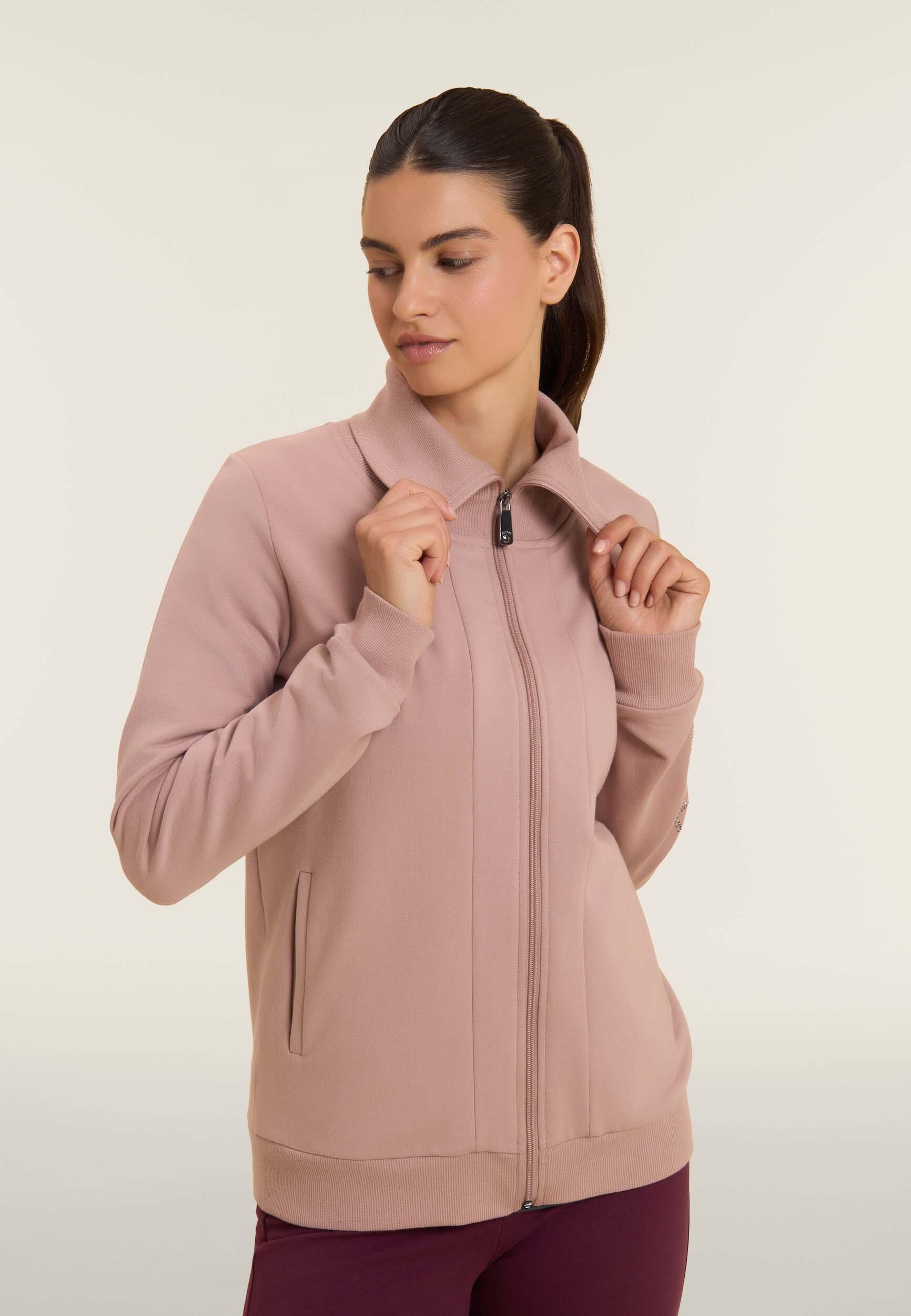 Sweat-shirt zippé avec col retournable 4/5