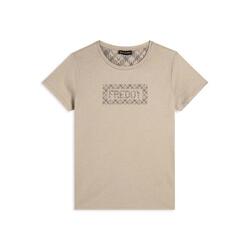 T-shirt avec logo et graphiques géométriques