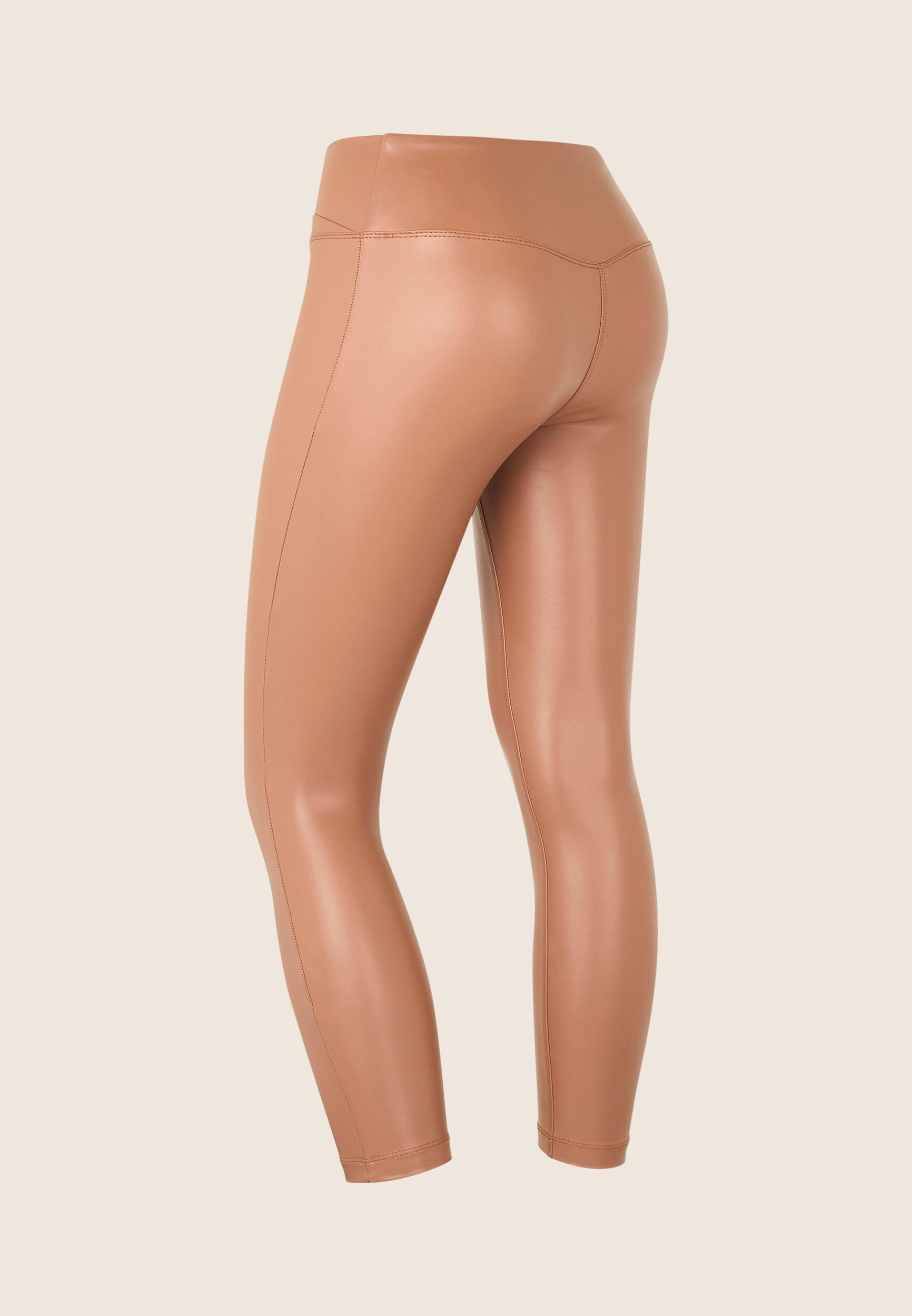 Leggings 7/8 vita regular effetto lucido con incrocio 2/3