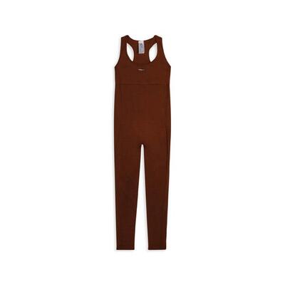 Tuta jumpsuit seamless con schiena scoperta e cuciture shaping