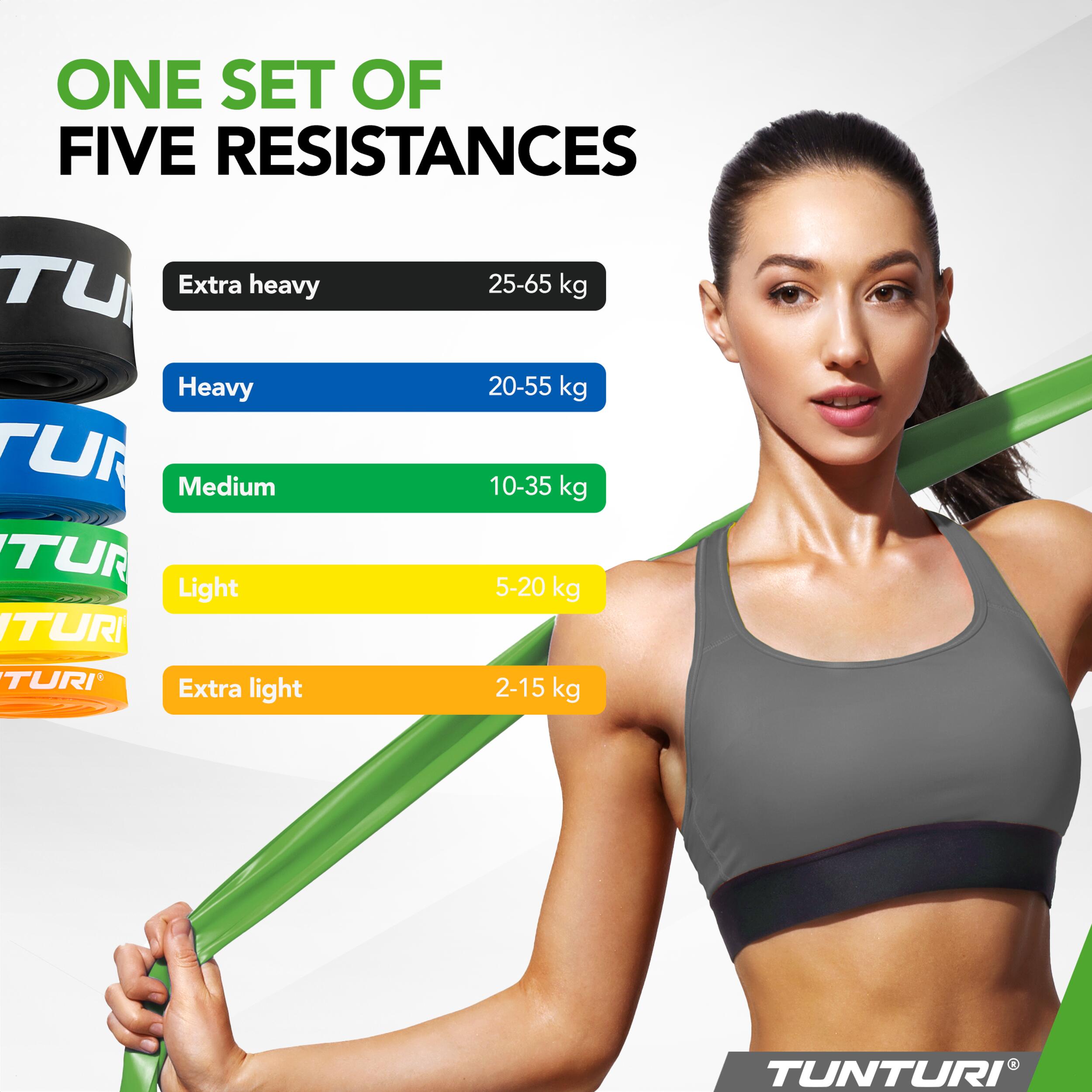 Power Band - Banda de resistencia - Elastic Fitness - Pesada - Azul 4/7