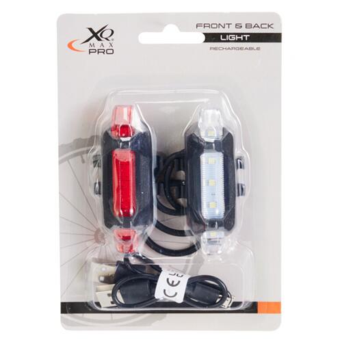 Fietsverlichtingsset Voorlicht en Achterlicht - LED Fietslampen - USB Oplaadbaar 4/7